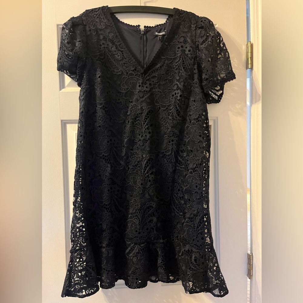 BNWT Express black lace dress